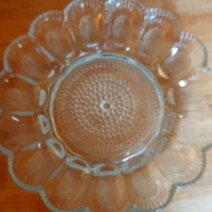 Vintage  deviled egg plate  holds 15 eggs